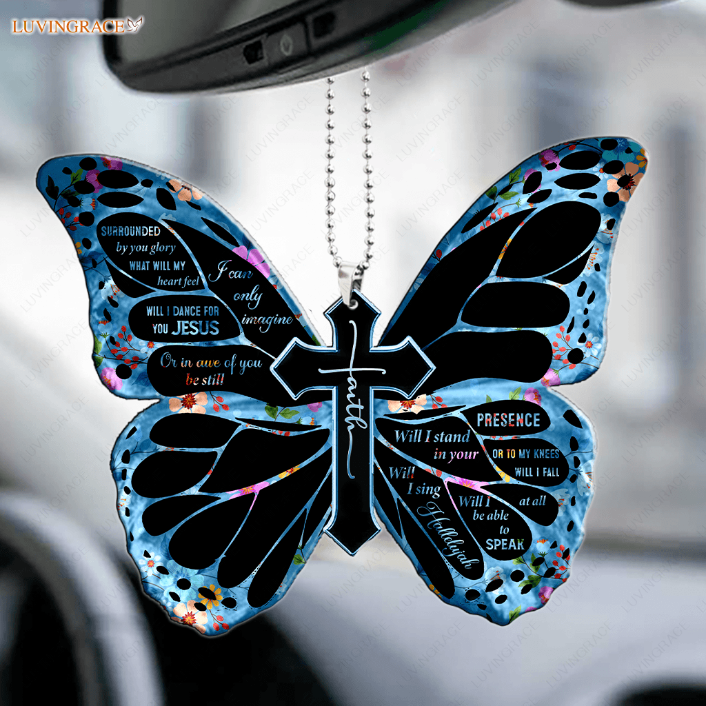 Glory Butterfly Sings Hallelujah Ornament