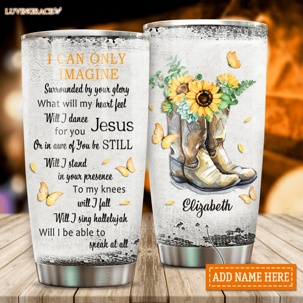 Glory In The Air Yellow Boots Personalized Tumbler Tumbler