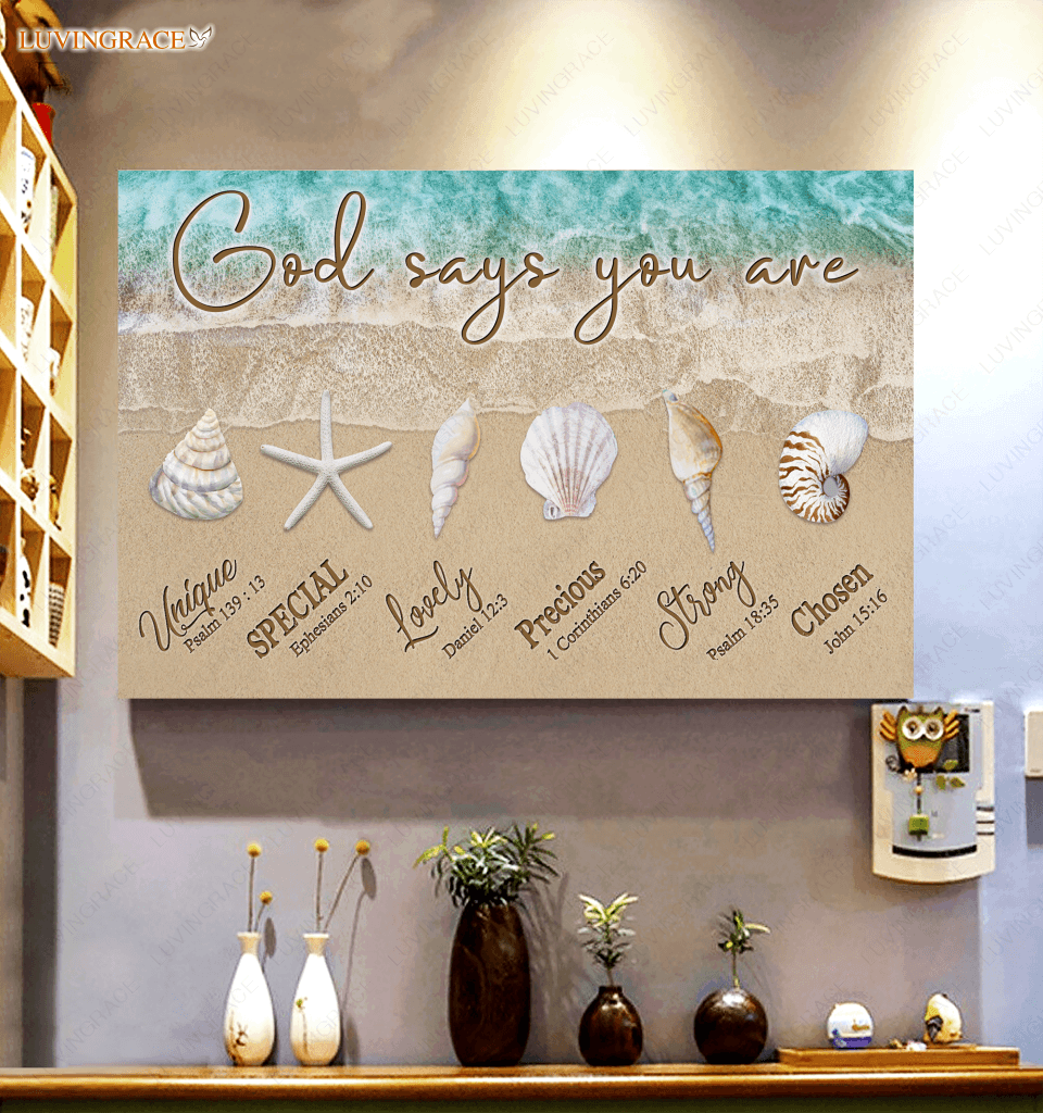 God Says You Are Ocean Wall Art