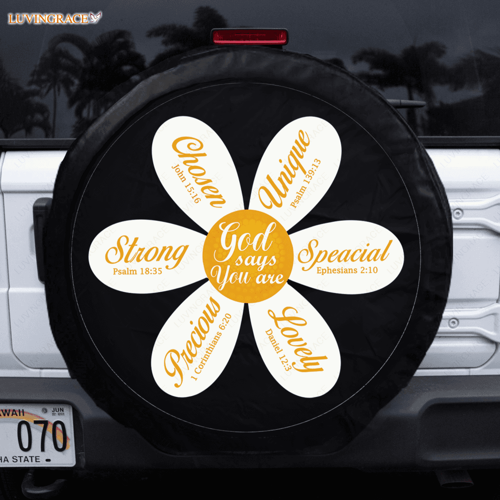 God Says You Are Tire Cover Car Accessories
