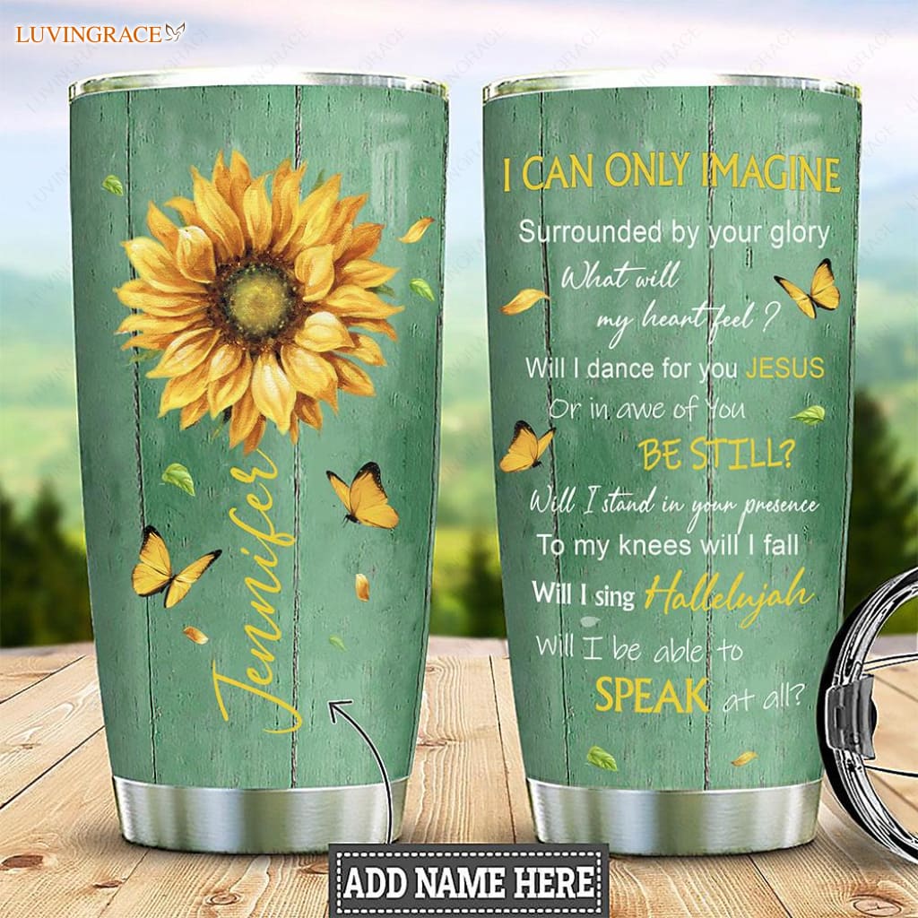 Green Sunflowers Surrounded By Glory Customized Tumbler Tumbler
