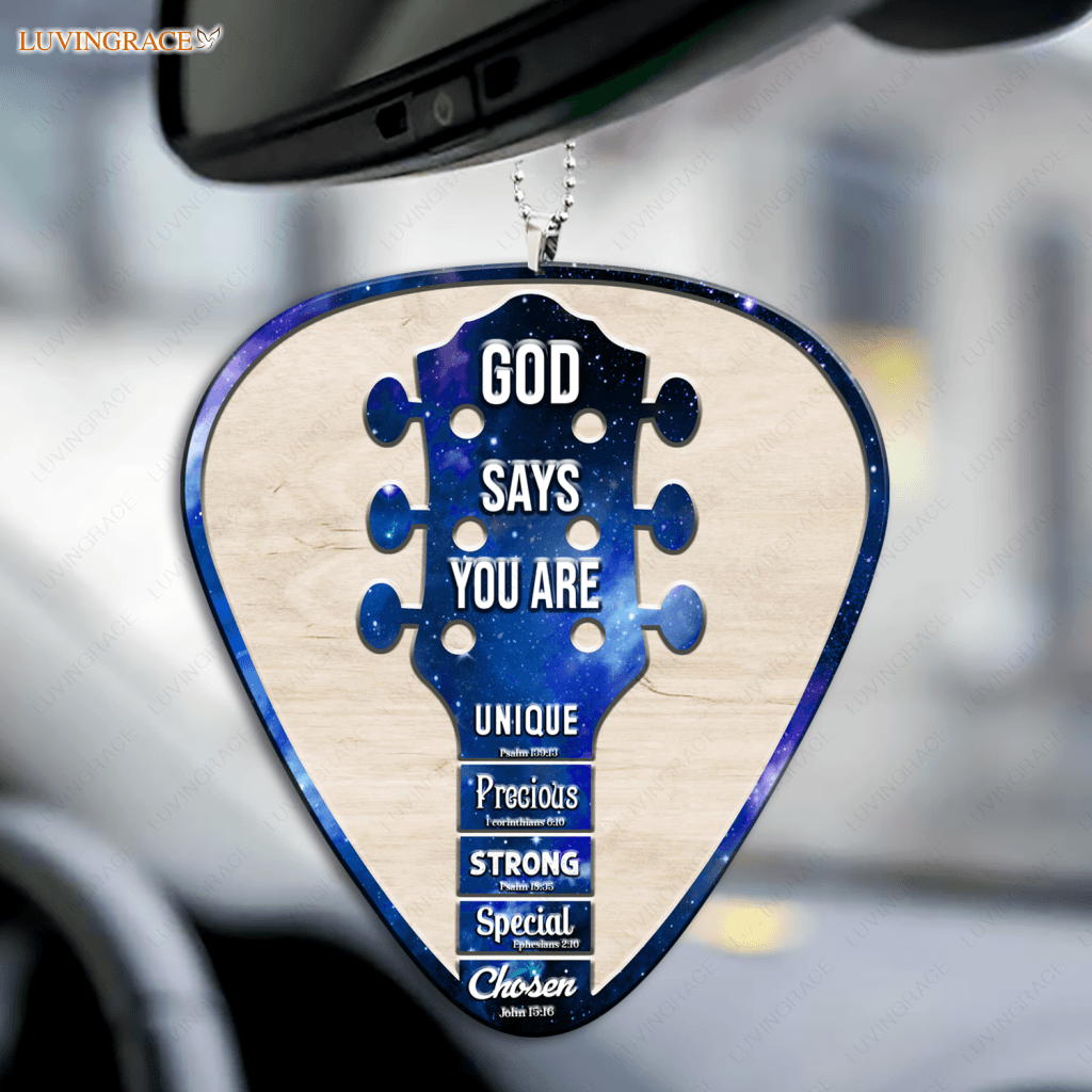 Guitar Pick God Says You Are Ornament