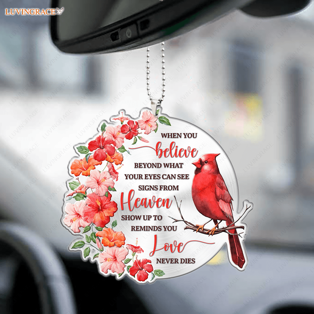 Hibiscus Cardinal When You Believe Ornament