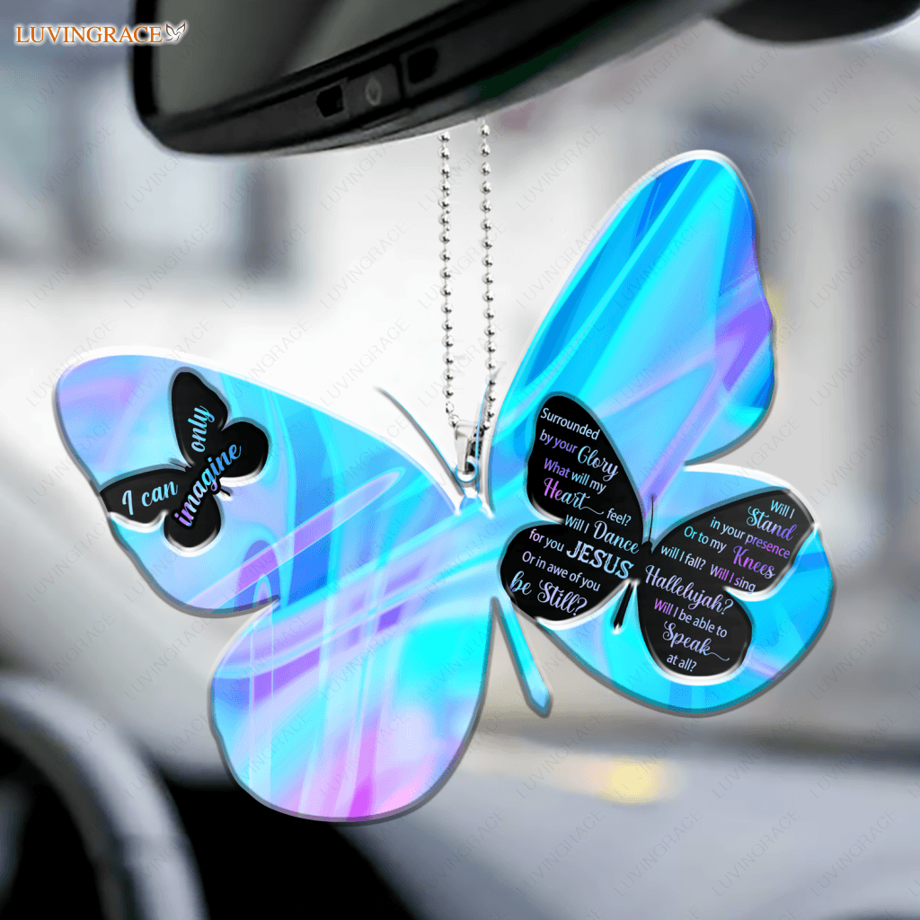 Hologram Butterfly Surrounded By The Glory Ornament