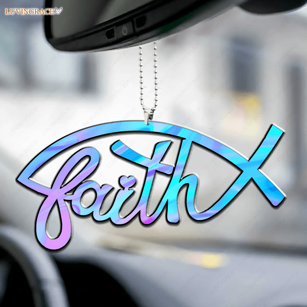 Hologram Faith Ichthys Ornament