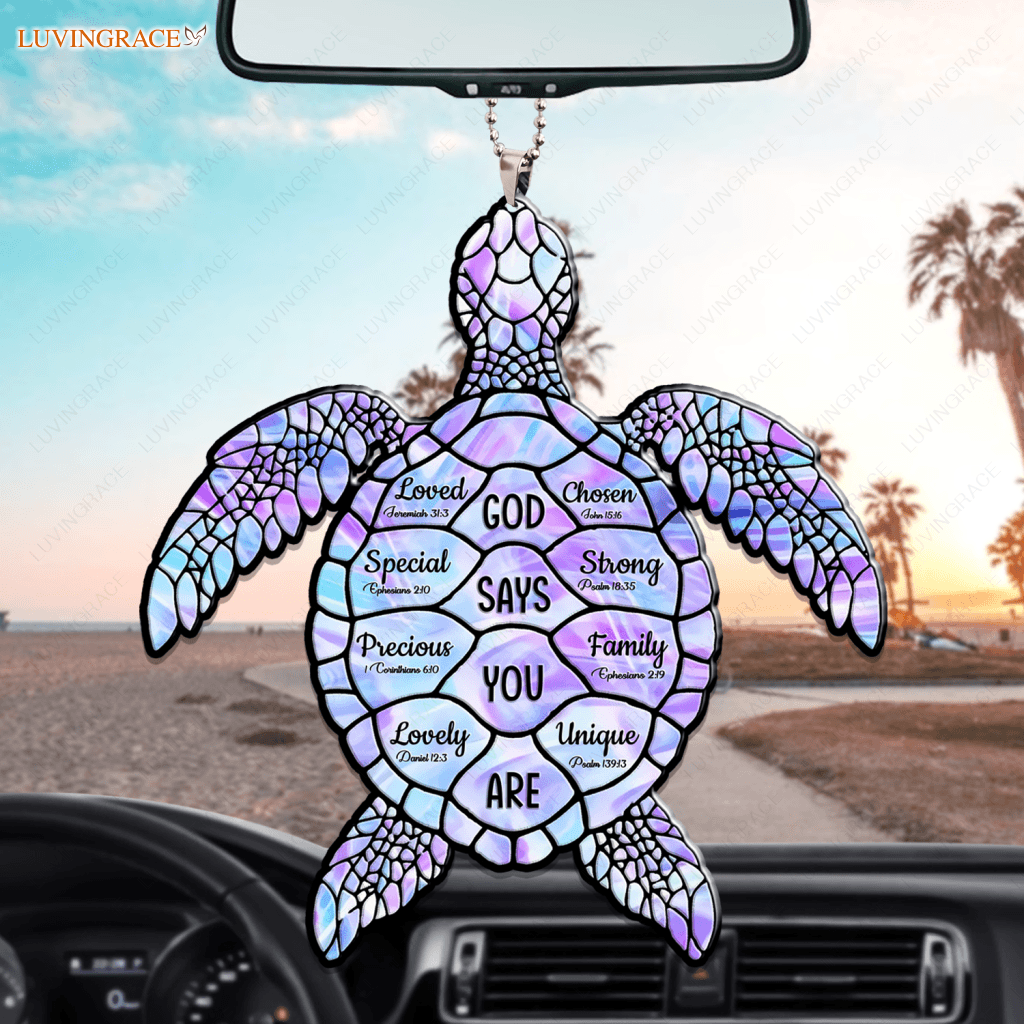 Hologram Sea Turtle God Says You Are Ornament