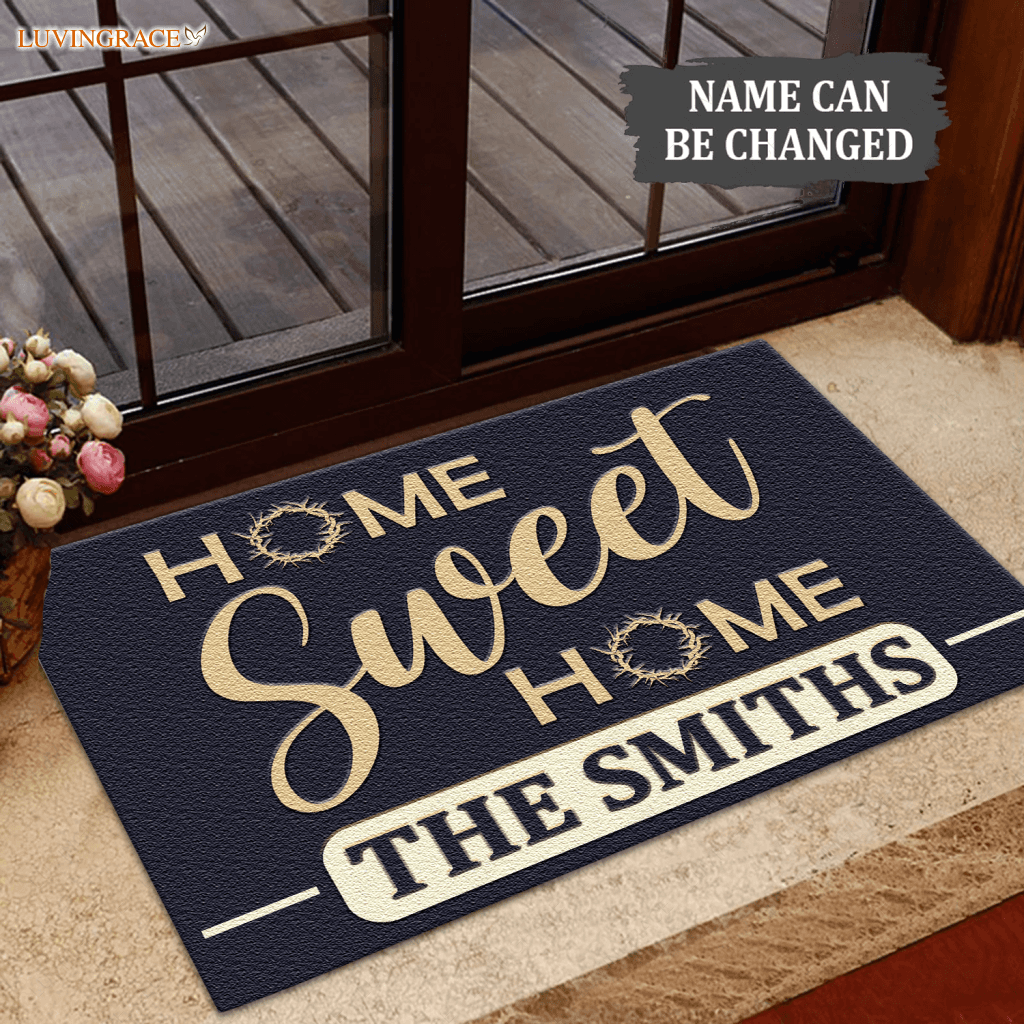 Home Sweet Personalized Doormat