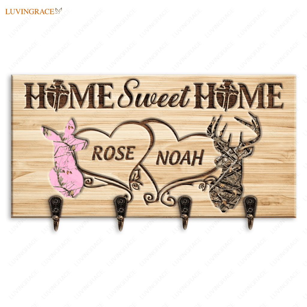 Home Sweet Personalized Key Hanger