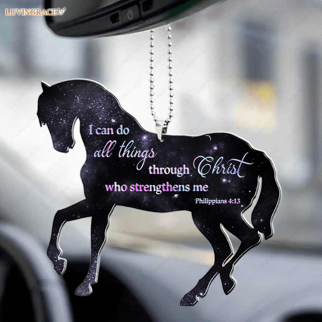 Horse I Can Do All Things Through Christ Who Strengthen Me Ornament