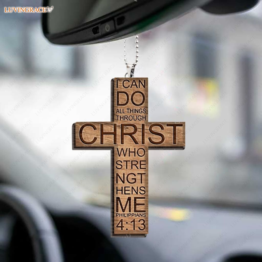 I Can Do All Things Through Christ Cross Ornament
