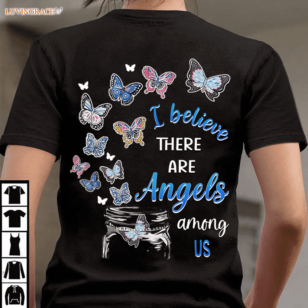 Jar Butterflies Are Angels Tshirt Shirt