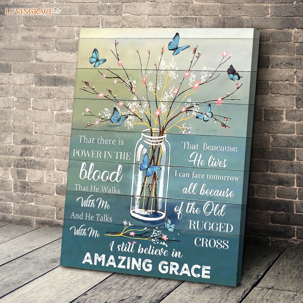 Jar Grace Butterfly Poster And Canvas Canvas