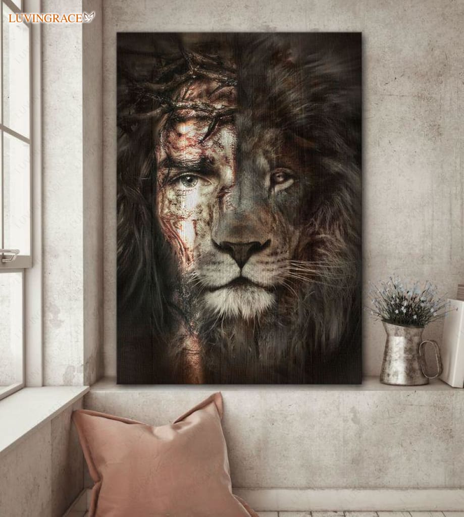 Jesus And Lion Wall Art