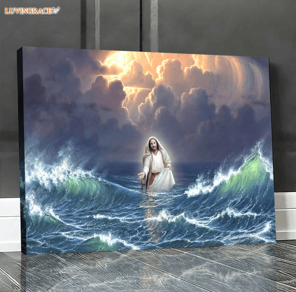 Jesus Walked On The Water Wall Art