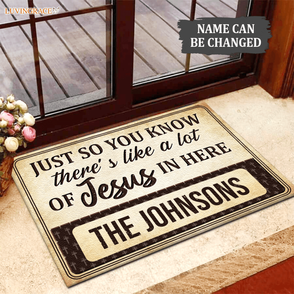 Just So You Know Personalized Doormat