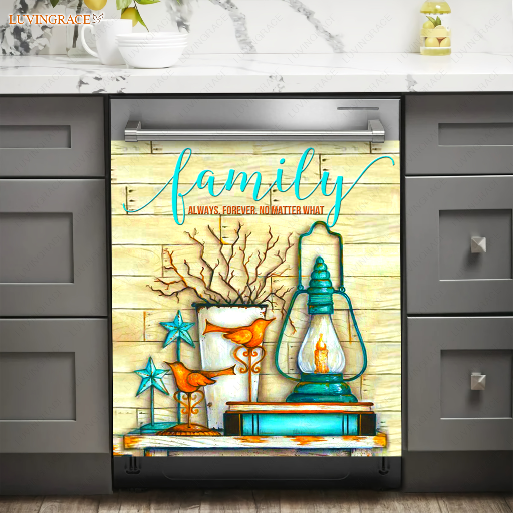 Kitchen Dishwasher Magnet Cover For Family