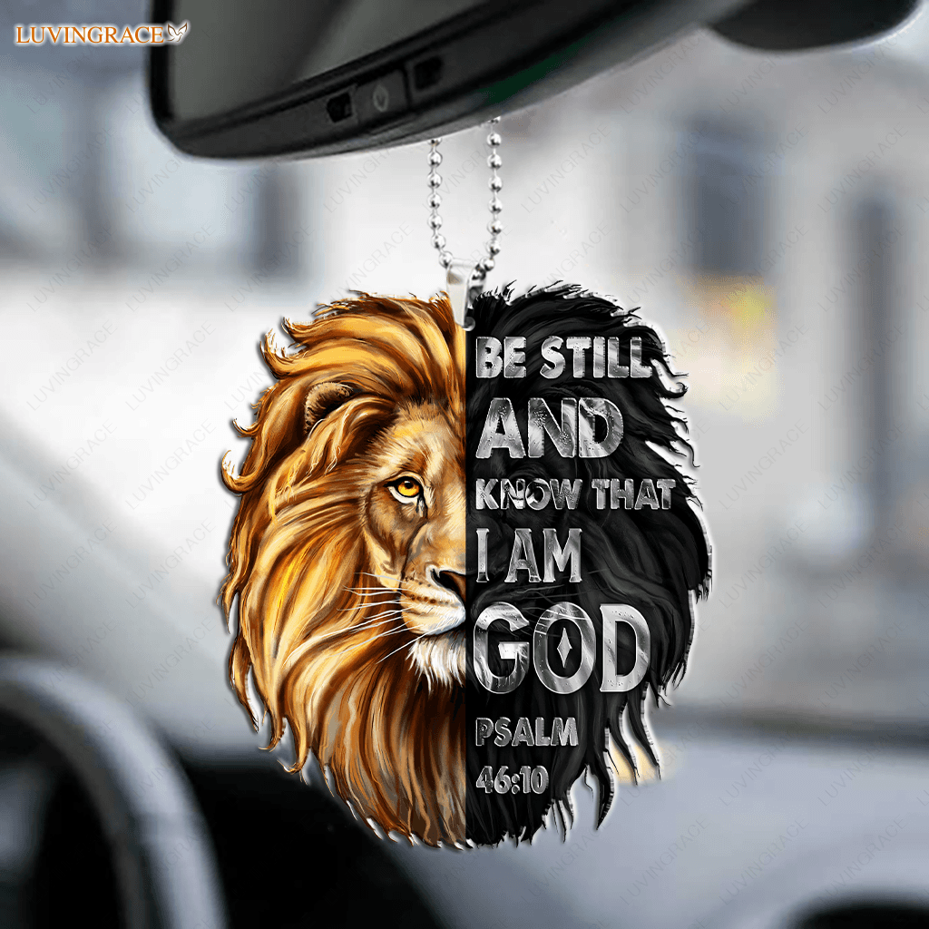 Lion Be Still Car Hanging Ornament