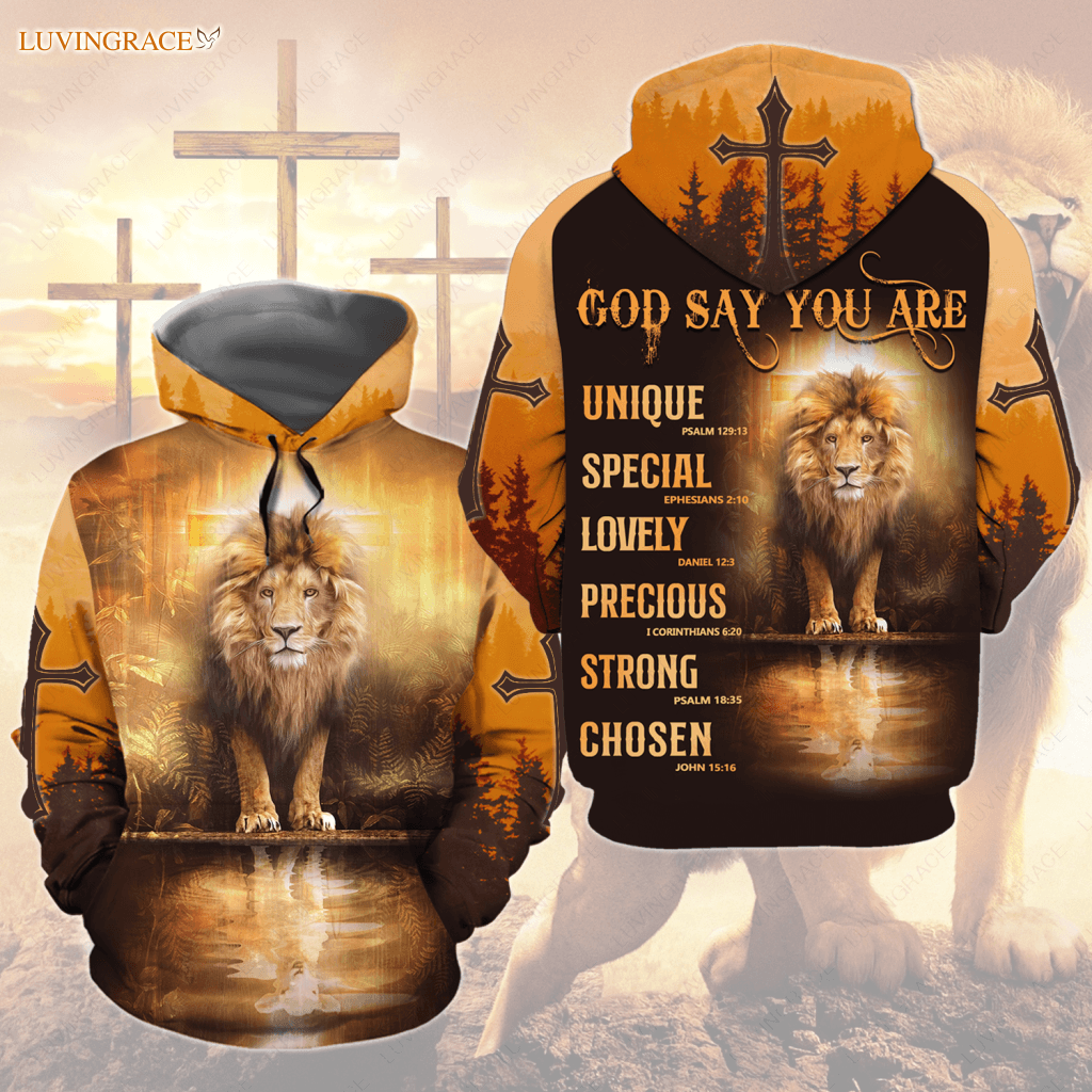 Lion God Says You Are Hoodie / S