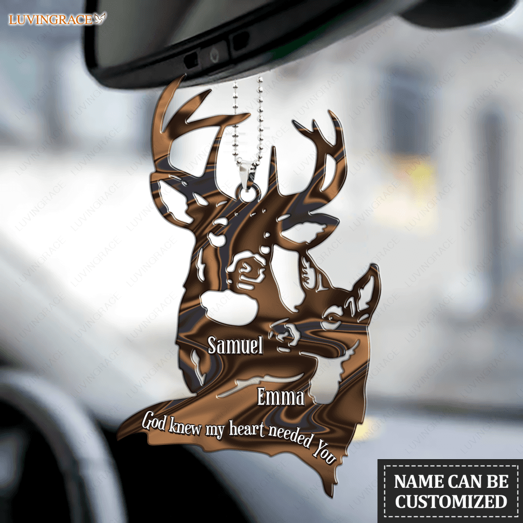 Love Of Buck And Doe God Knew Personalized Ornament