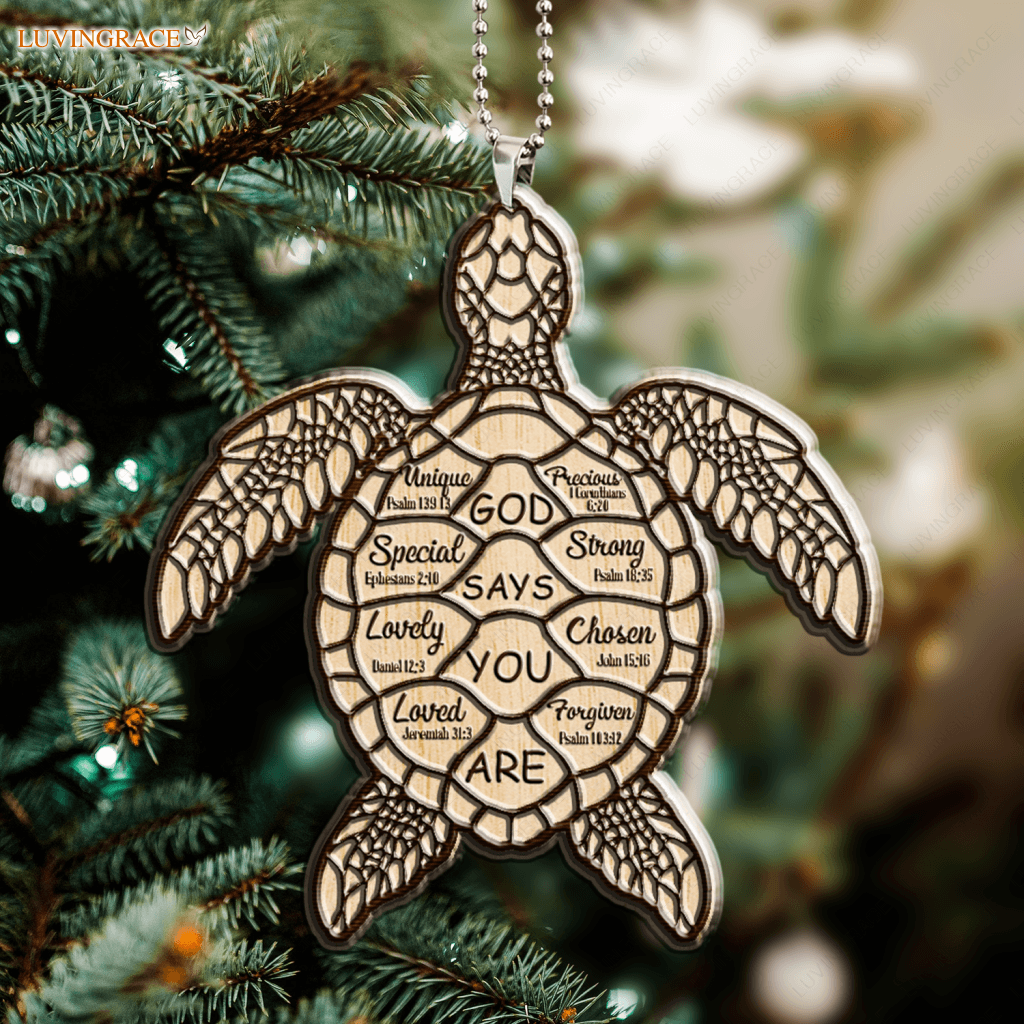Wood 2025 turtle necklace