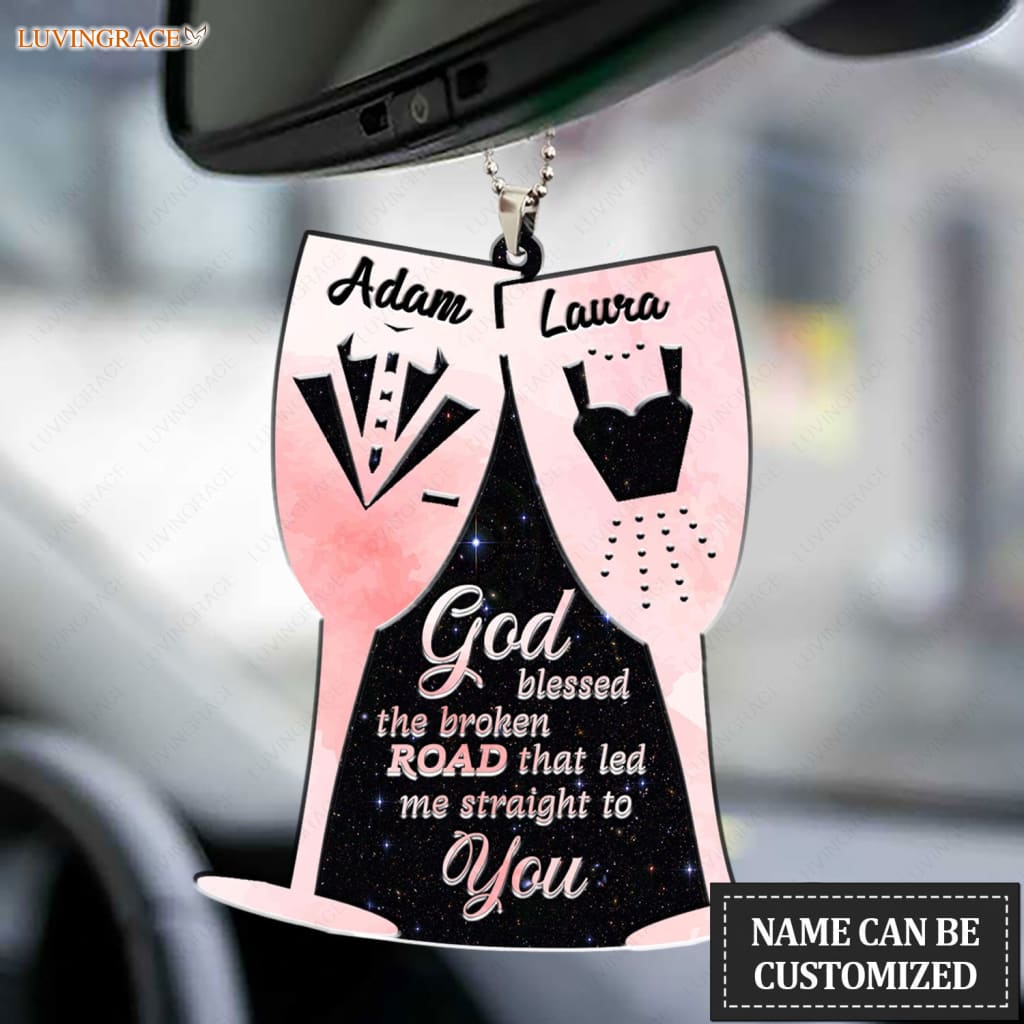 Luvingrace M41 Wedding Anniversary God Blessed Personalized Couple Ornament