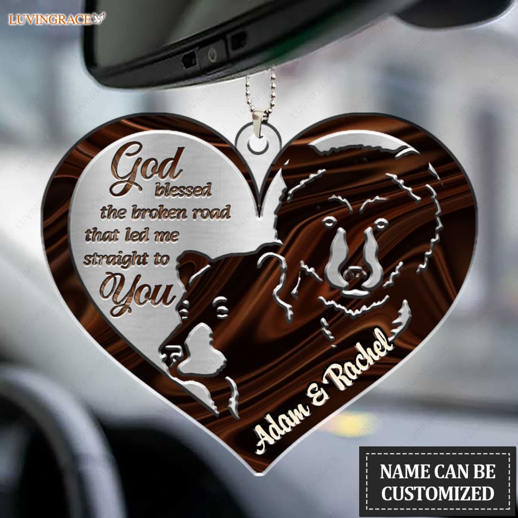 Luvingrace M47 Bear Couple God Blessed Personalized Ornament