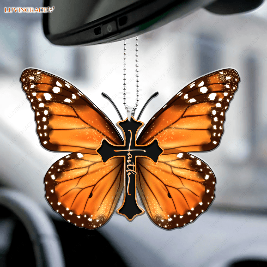 Monarch Butterfly Faith Ornament