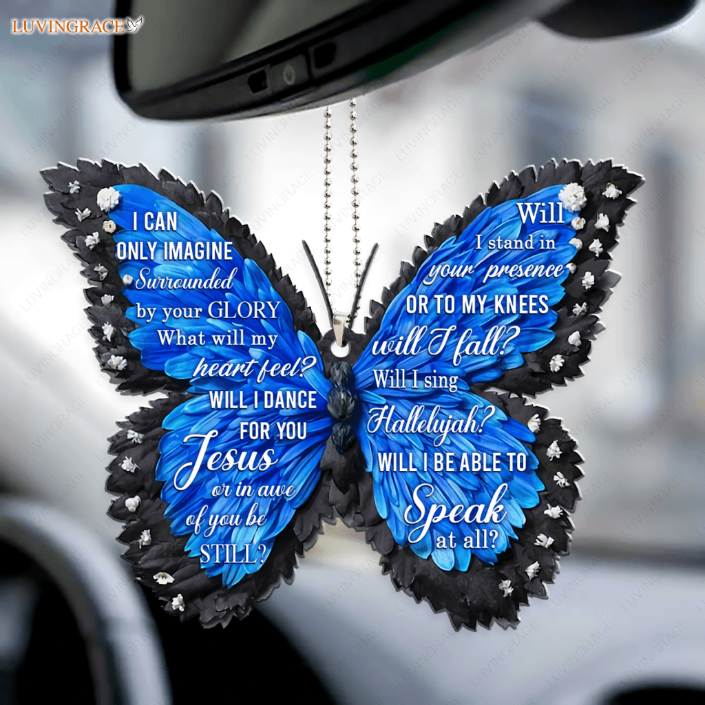 Perfect Blue Butterfly By The Glory Ornament