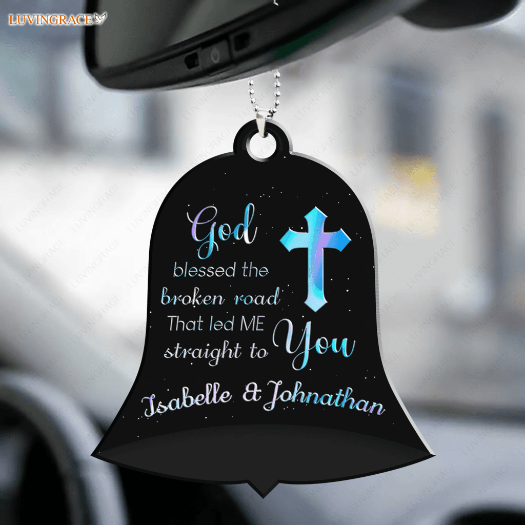 Personalized Bell God Blessed The Broken Road Ornament