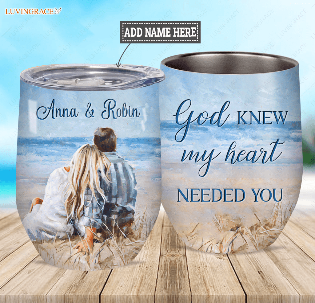 Personalized Couple God Blessed Wine Tumbler