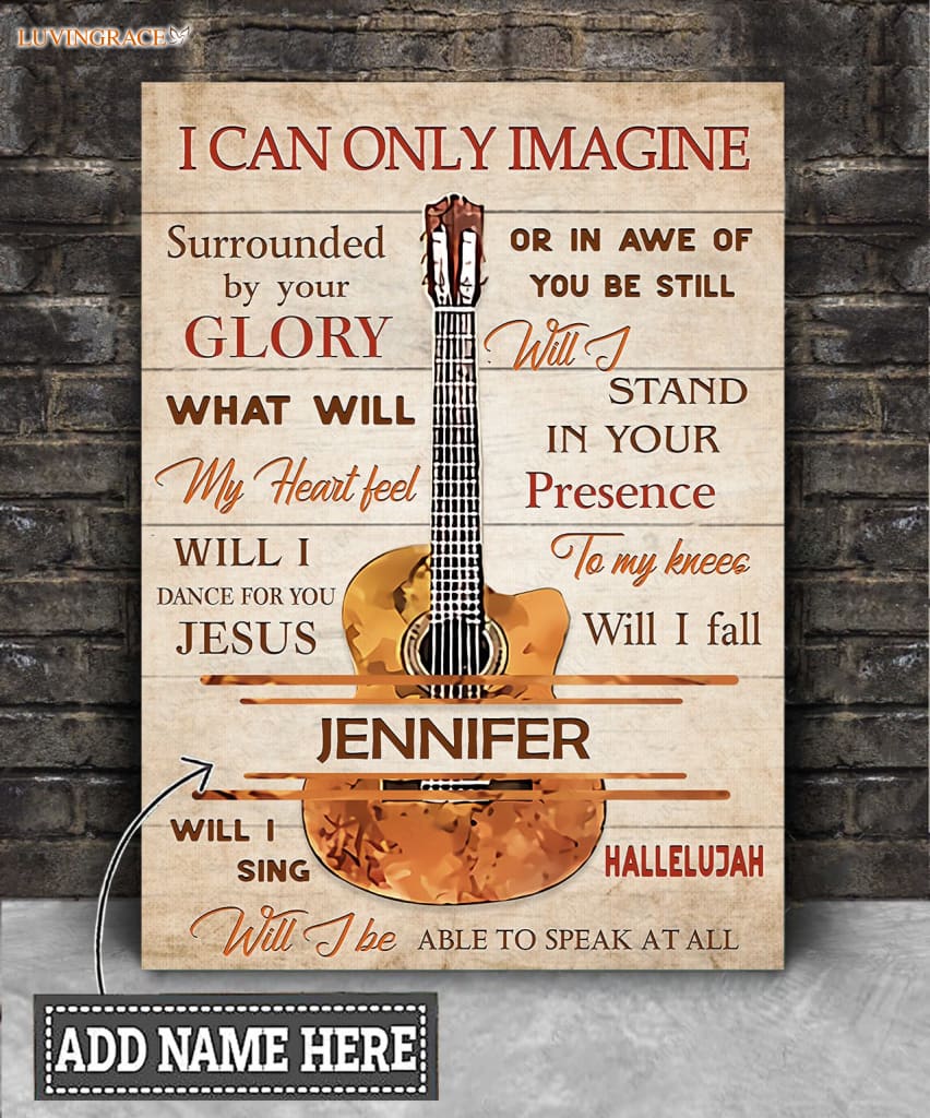 Personalized Guitar String Glory Wall Art Canvas Canvas