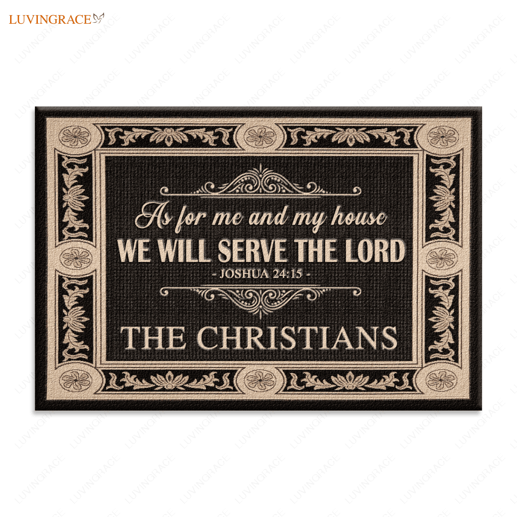 Personalized High Quality Doormat Serve The Lord