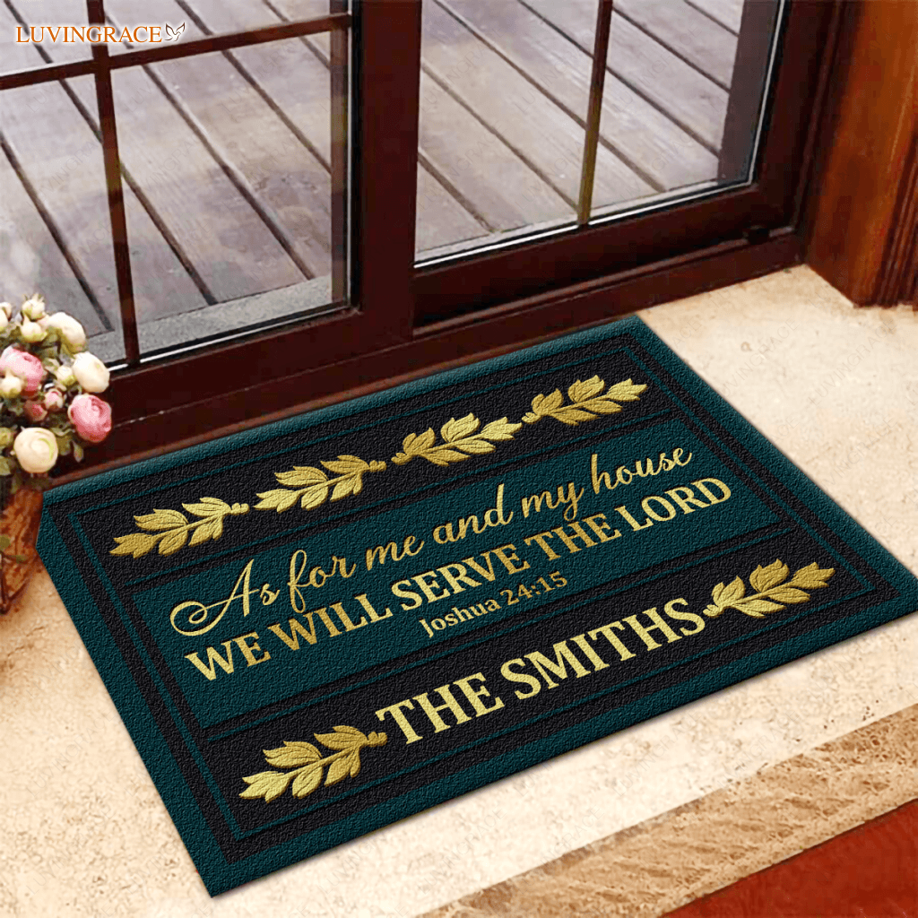 Personalized Serve The Lord New Version Doormat