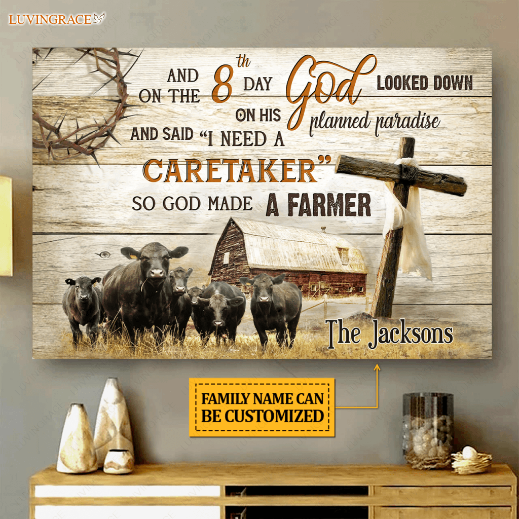 Personalized Serve The Lord Rugged Cross Wall Art