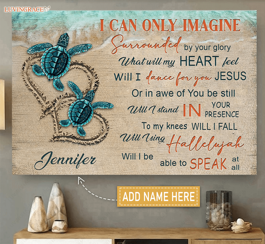 Personalized Two Turtle Of Glory Canvas Wall Art Canvas
