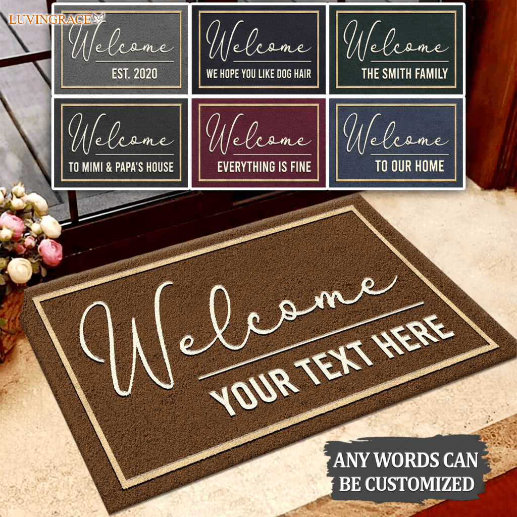 Personalized Welcome Doormat