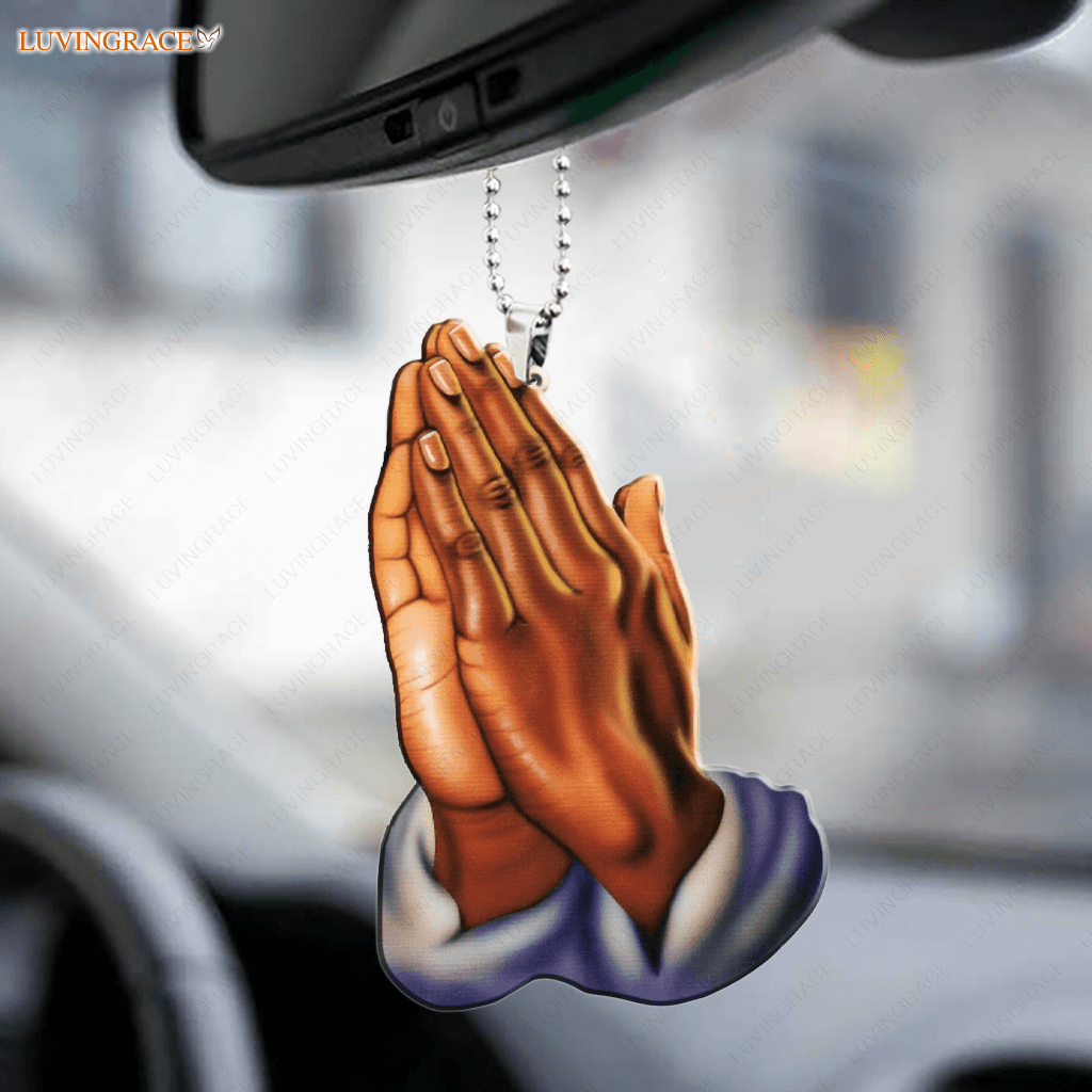 Praying Hands Car Hanging Ornament