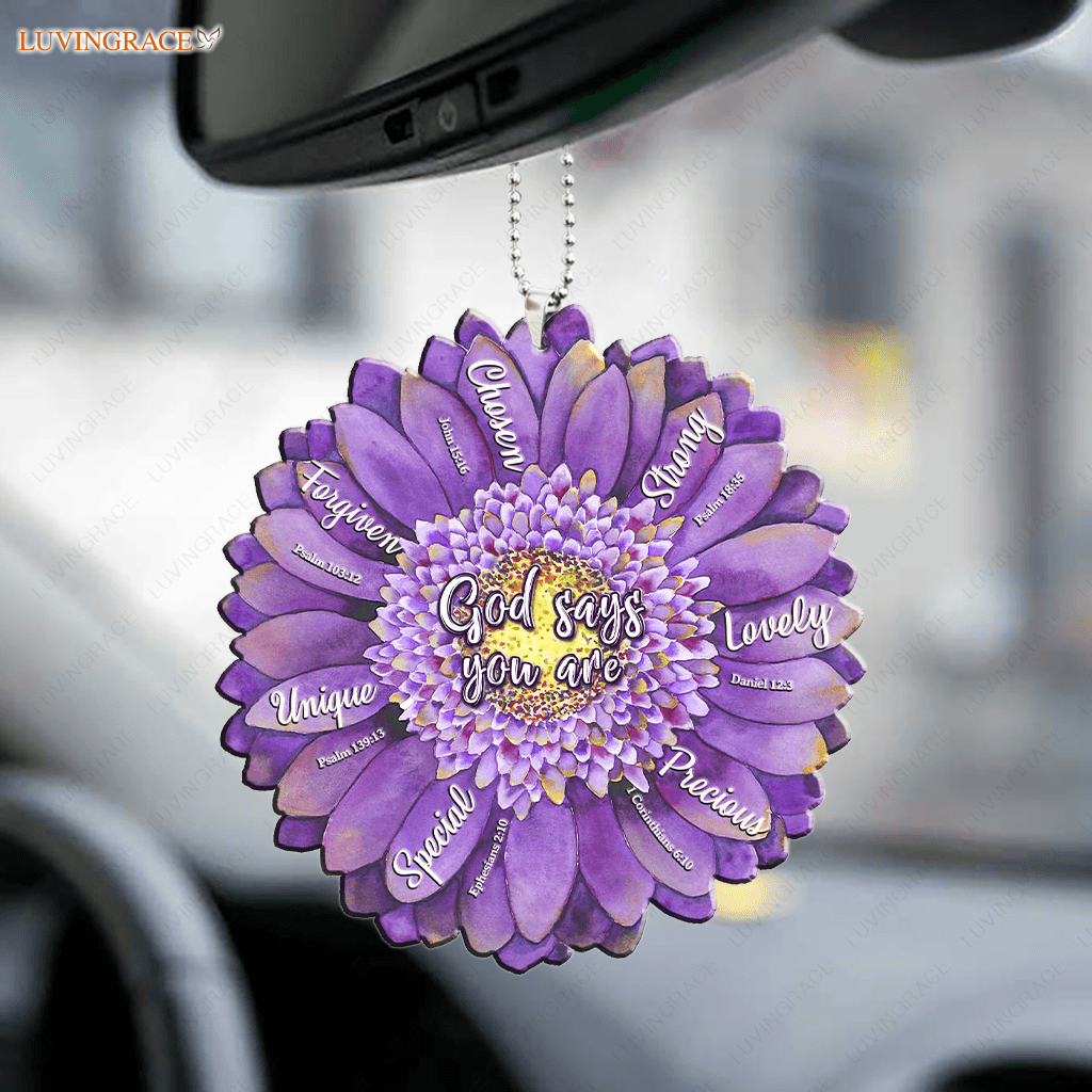 Purple Gerbera Gods Say You Are Ornament