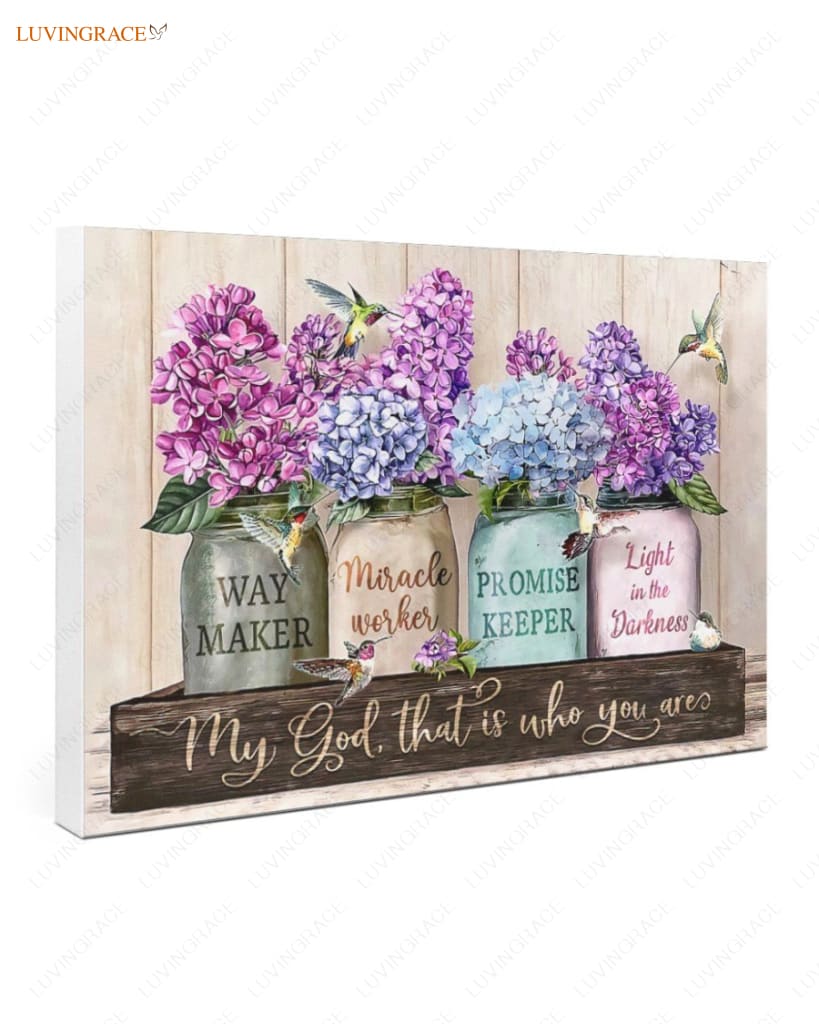 Purple Waymaker Flowers Gallery Wrapped Canvas Prints Canvas