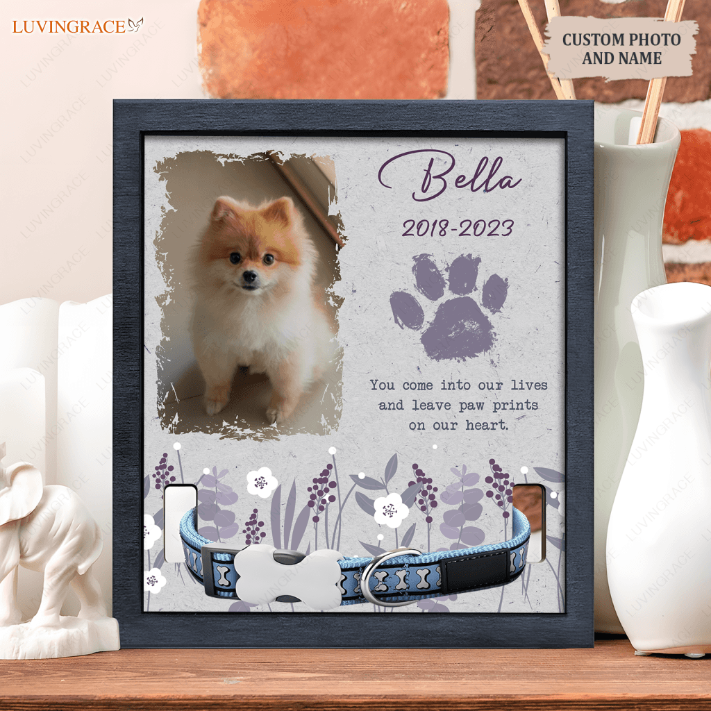 Purple Wildflower You Come Into Our Lives - Personalized Custom Pet Memorial Sign Acrylic Table