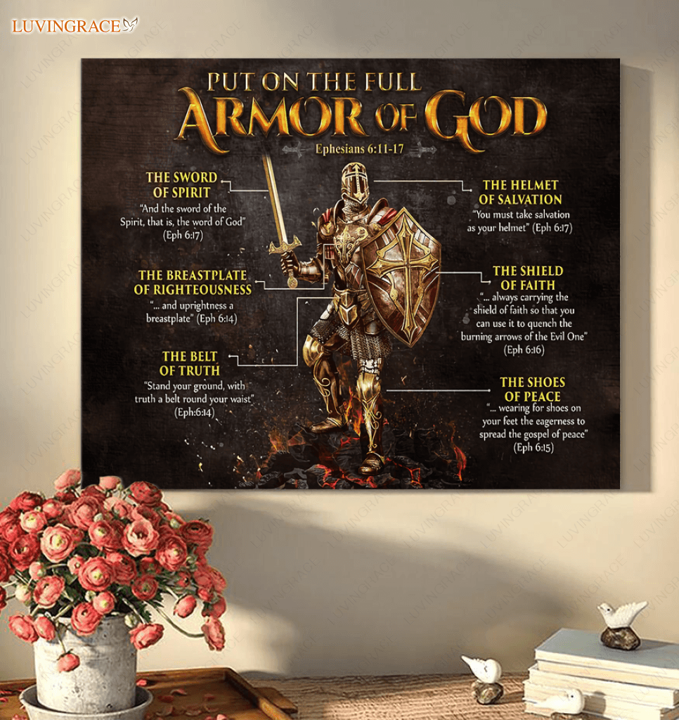 Put On The Full Armor Of God Wall Art - Luvingrace Store