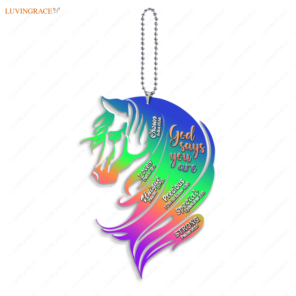 Rainbow Horse God Says You Are Ornament