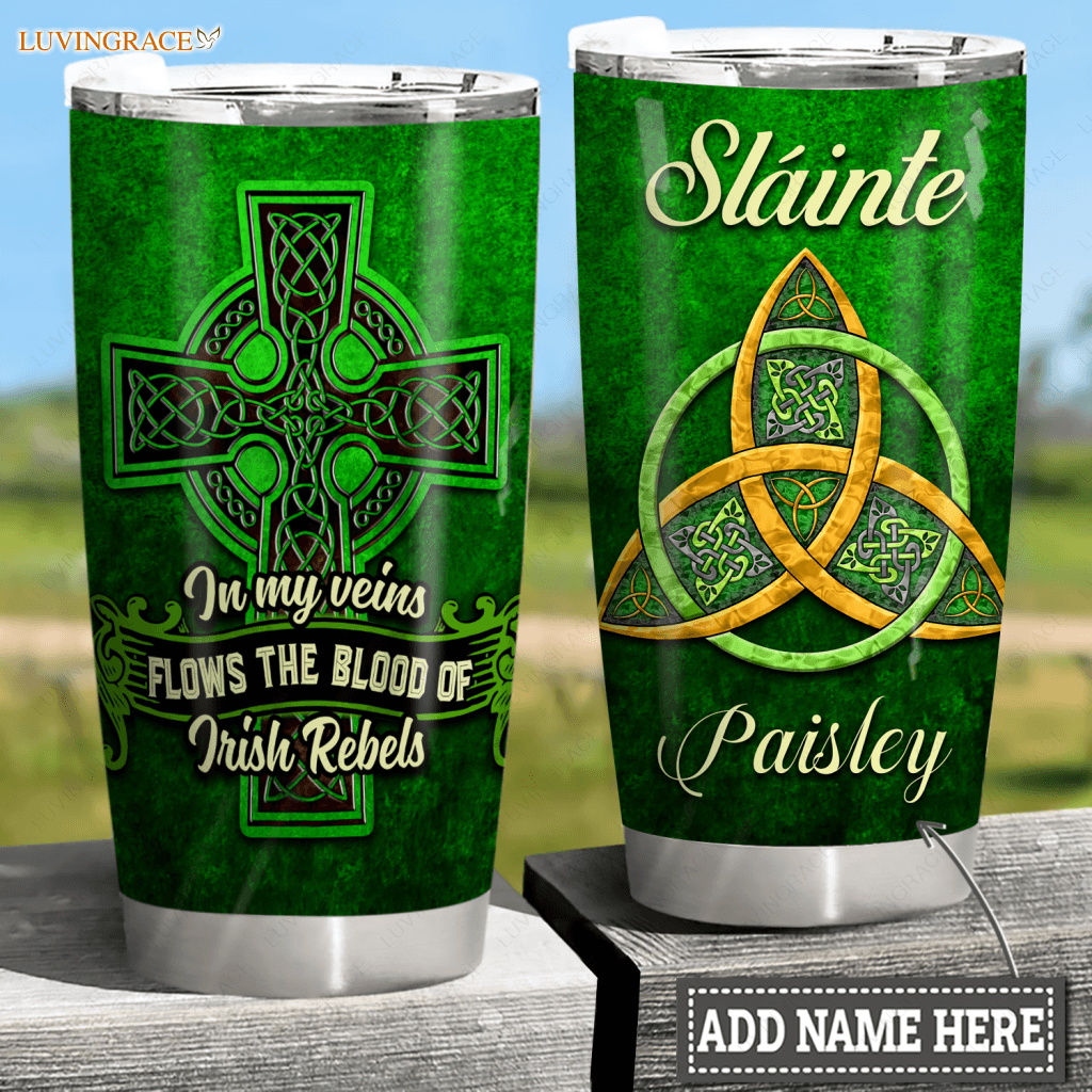 Rebels Irish Symbol Personalized Tumbler