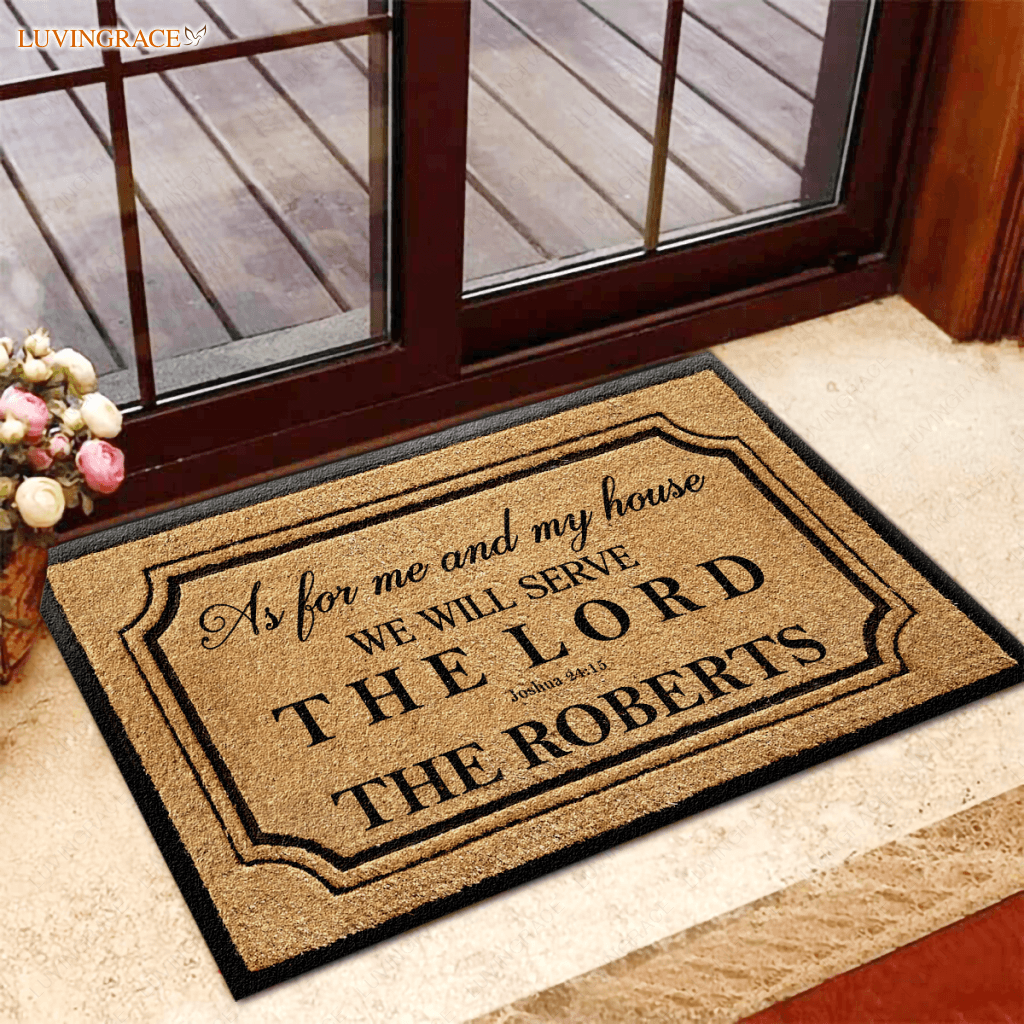 Serve The Lord Personalized Door Mat New Arrival Doormat