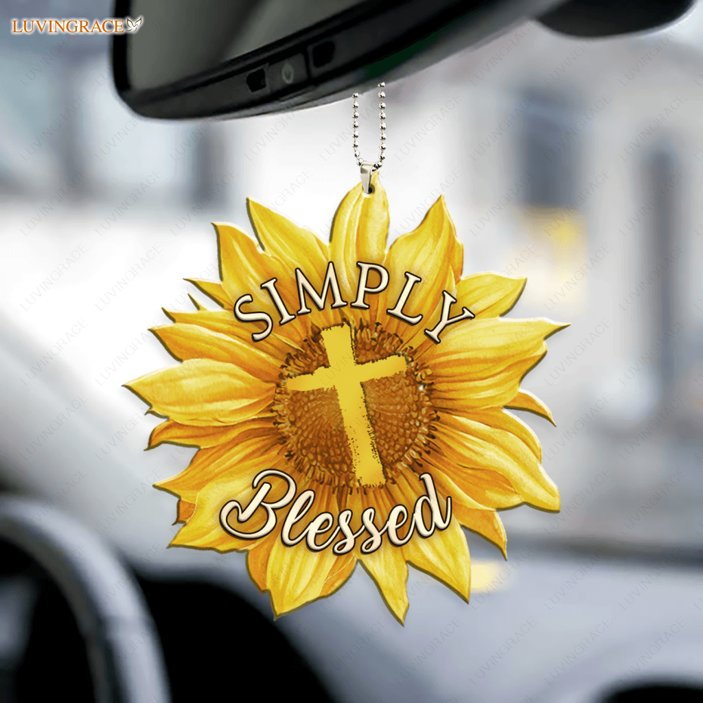 Simply Blessed Sunflower Ornament