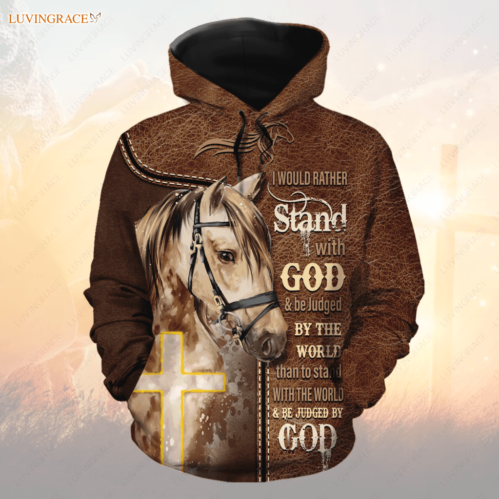 Stand With God And Be Judged By The World Hoodie / S