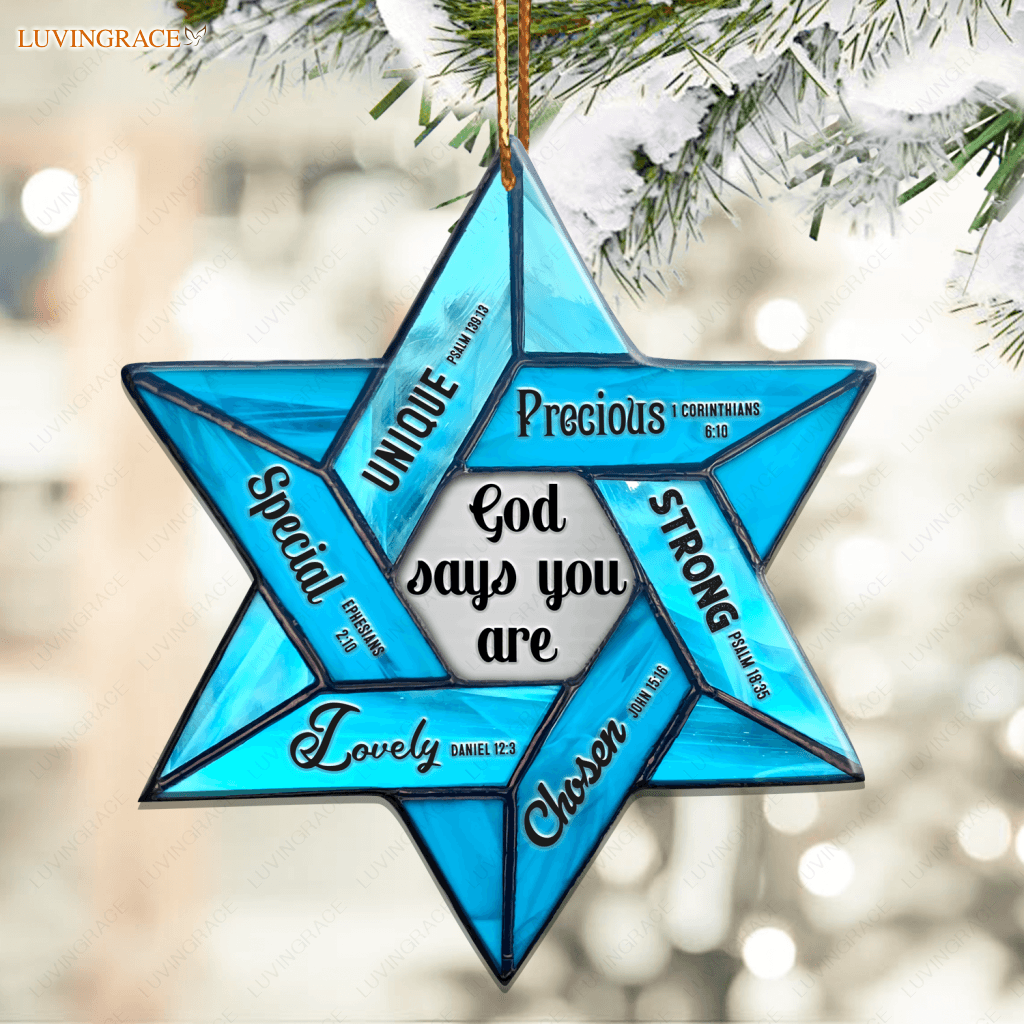 Star Of David God Says You Are Ornament