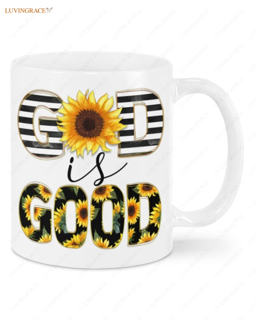 Sunflower God Is Good Mugs Mug