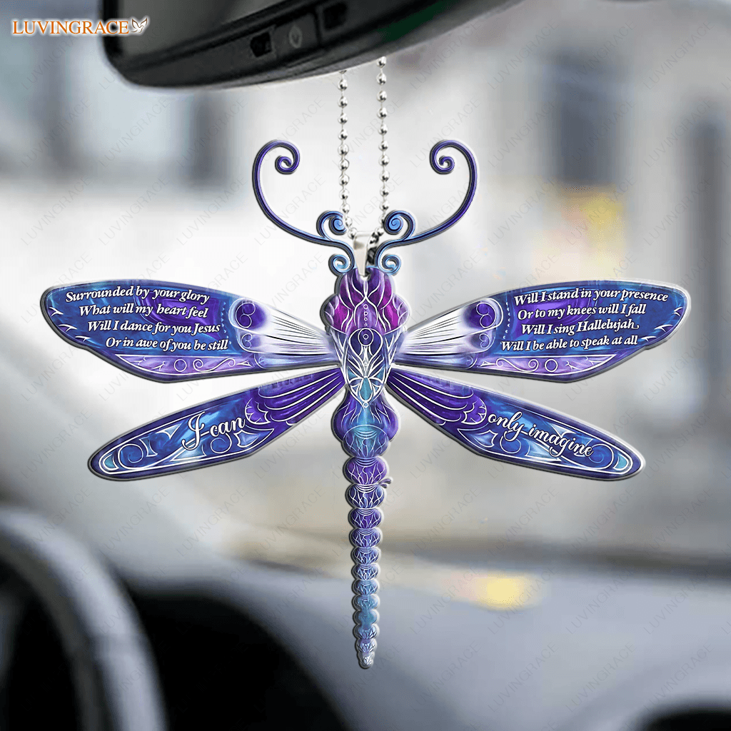 Surrounded By The Glory Dragonfly Ornament