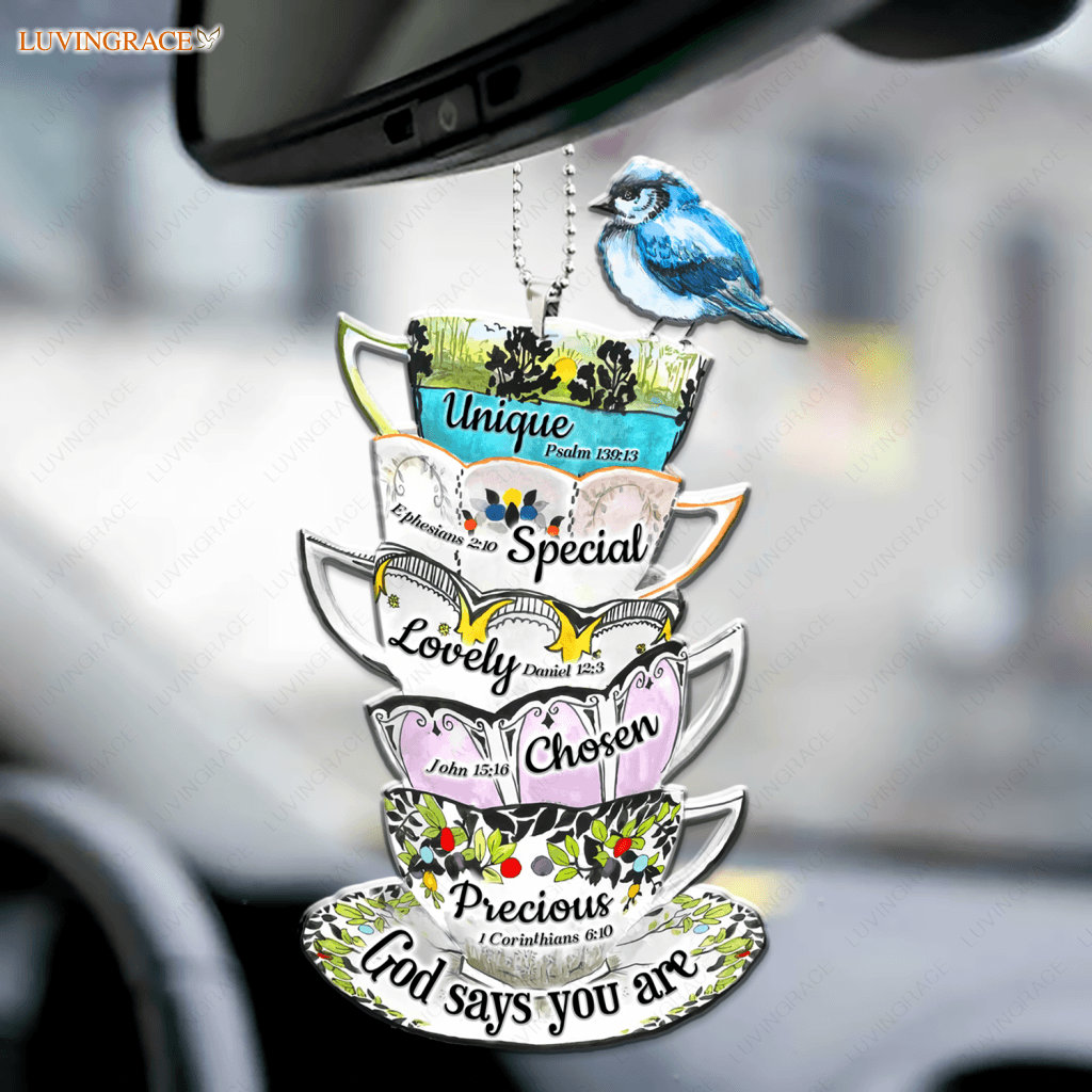 Tea Cups God Says You Are Ornament